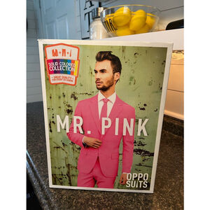 New Mr. Pink Suit & Matching Tie